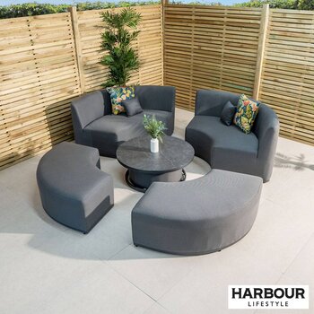 Harbour Lifestyle Luna Modular Patio Set with Rising Table