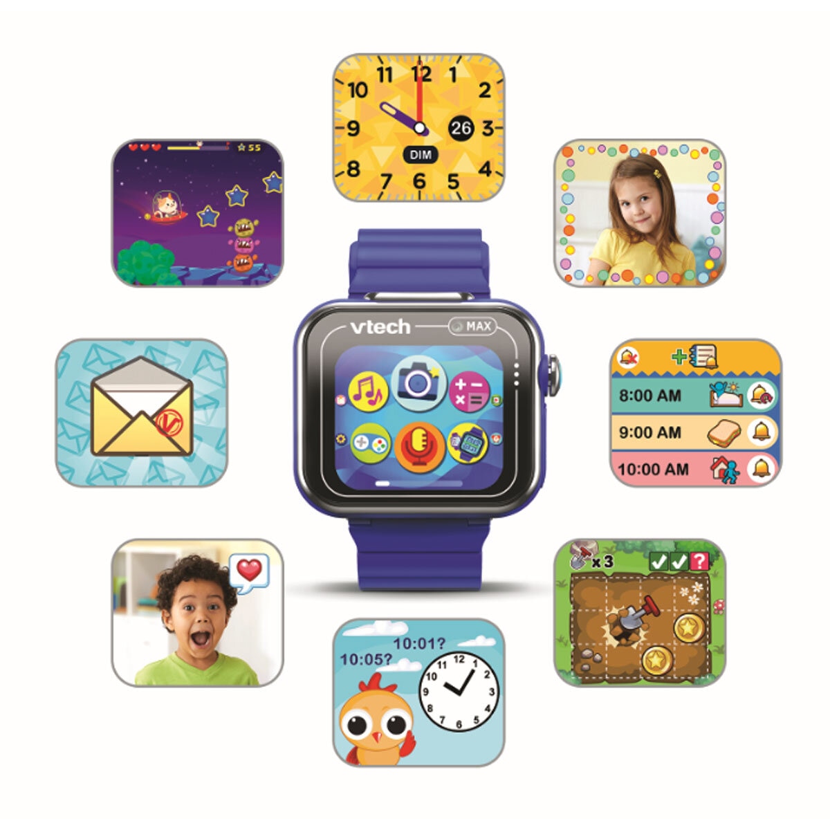 VTech KidiZoom Smart Watch Max in 2 Colours 4 Years