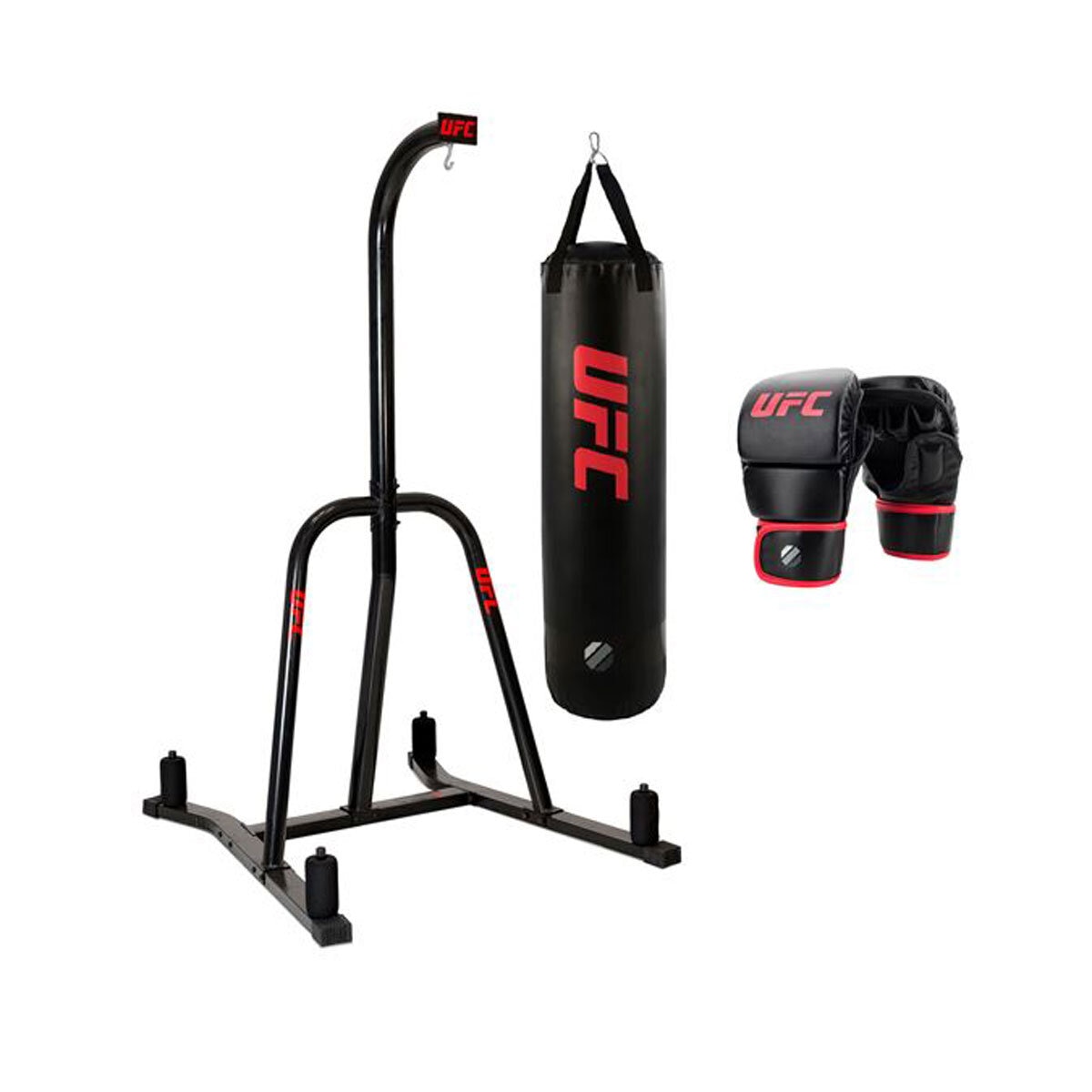 UFC Stand Bag Stand and Gloves and Bag Kit