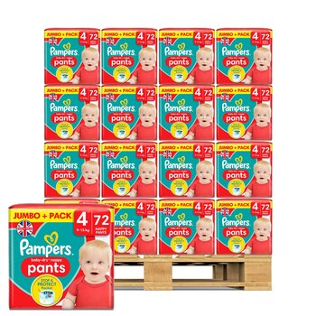 Pampers Baby Dry Pants Size 4 Pallet, 42 x 72 Pack 