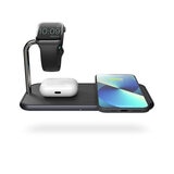 Black Zens Aluminium Dual Watch Wireless Charger