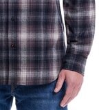 Weatherproof Vintage Men's Long Sleeve Flannel Shirt in Black