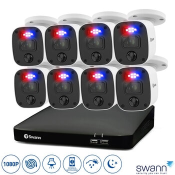 Swann 8 Channel 1TB DVR Recorder with 6 x 1080p Full HD Enforcer™ Bullet Cameras, SWDVK-846806MQB-EU