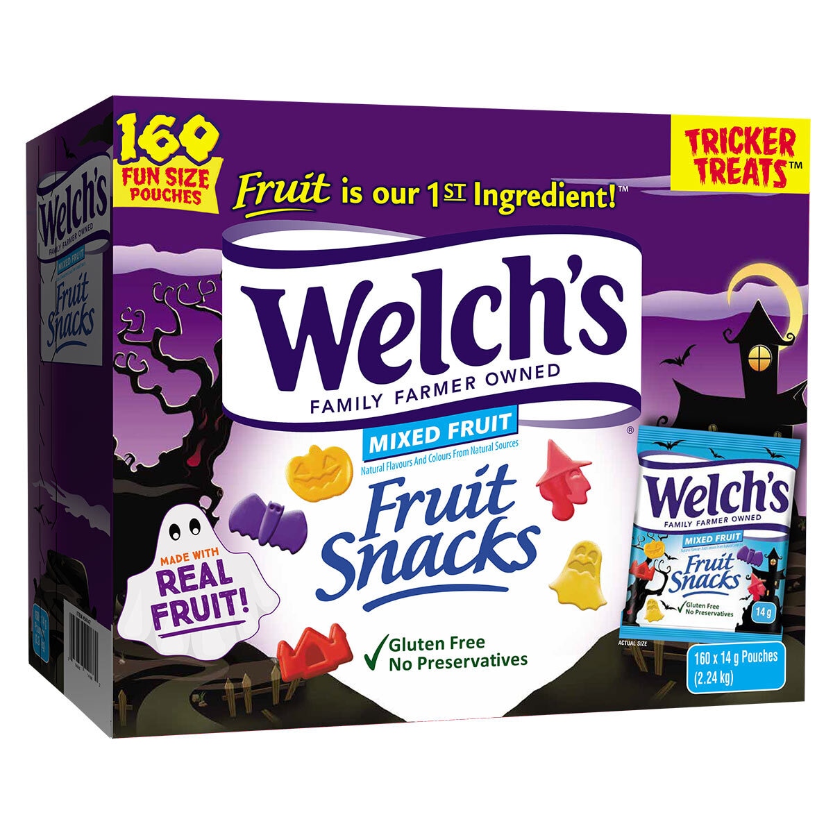 Welch's Fruit Snacks Halloween, 160 Pouches