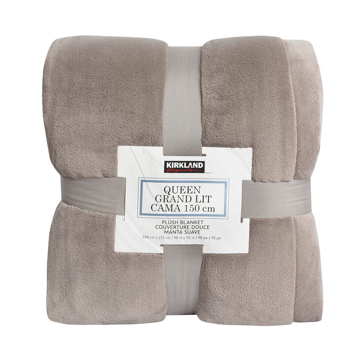 Kirkland Signature Queen Plush Blanket Costco UK