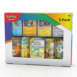 Buy Pokemon 5 Pack Mini Tins + 4 Promo Cards Box Image at Costco.co.uk