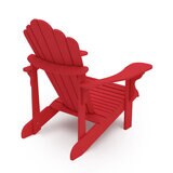 Leisure Line Adirondack Faux Wood Garden Chair in Red Leisure Line Adirondack Faux Wood Garden Chair in Red