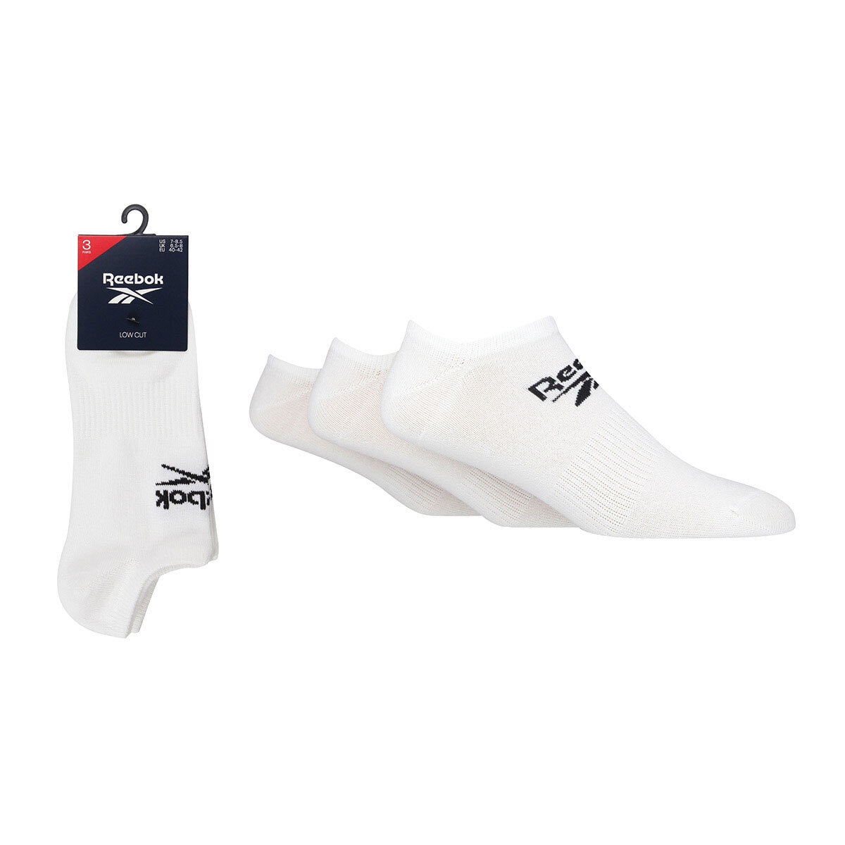 Reebok Unisex Core No Show Socks 6 Pack