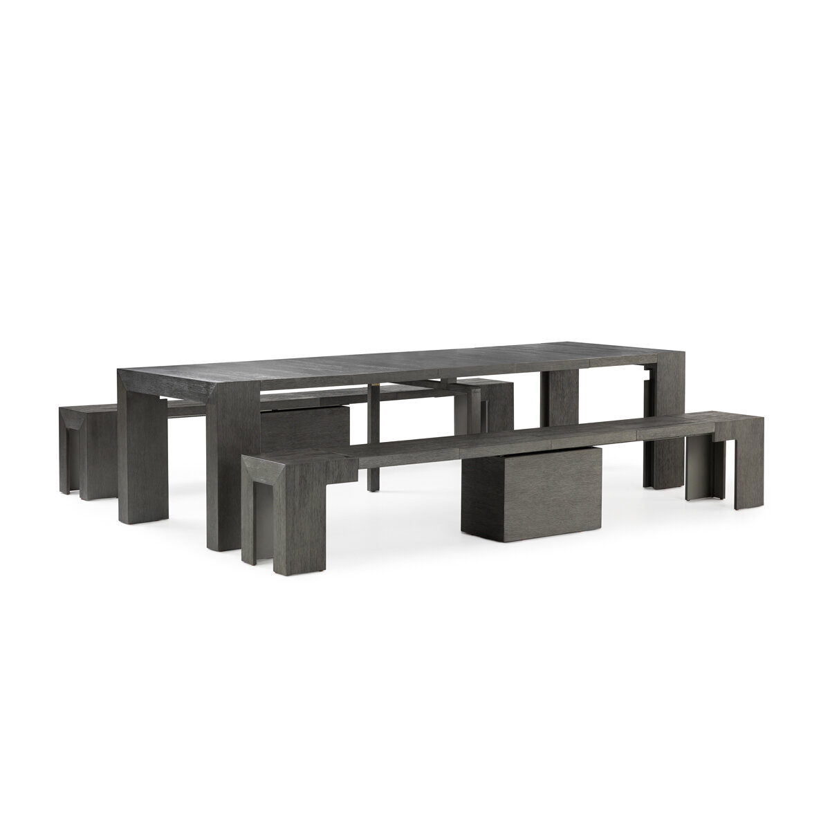 Transformer Table Siberian Birch Dining Set