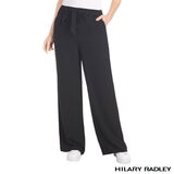 Hilary Radley Ladies Wide Leg Trousers in Black