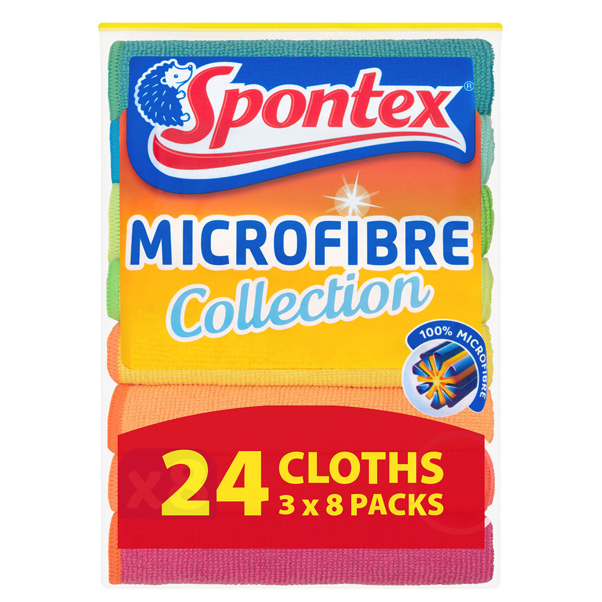 SPONTEX MICROFIBRE CLOTHS 4 PK