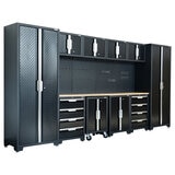 Hilka Garage Pro+ 24 Gauge Steel 11 Piece Cabinet Set Hilka Garage Pro+ 24 Gauge Steel 11 Piece Cabinet Set