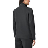 Mondetta Ladies Ribbed Zip Jacket in Black