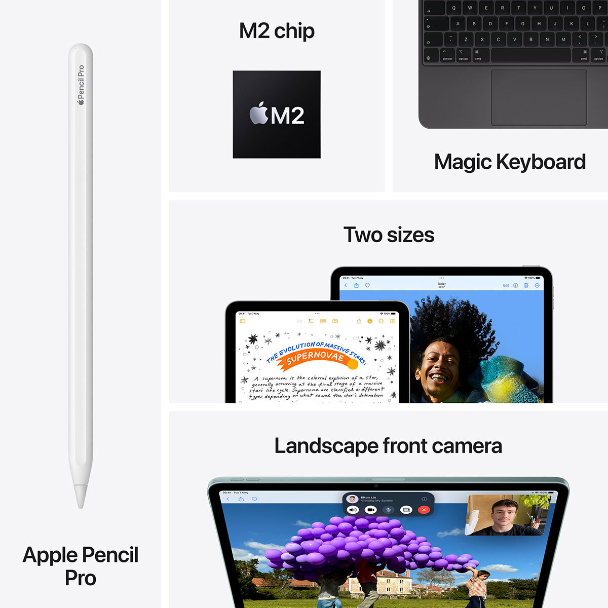 Apple iPad Air 6th Gen 2024, 13 Inch, WiFi+Cellular 512GB in Starlight, MV723NF/A