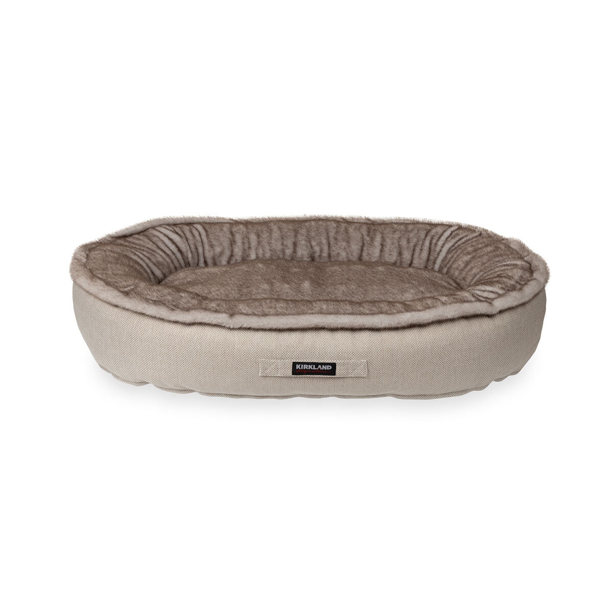 Kirkland Signature Oval Cuddler Pet Bed (42"x 46"), 107cm x 117cm in Natural