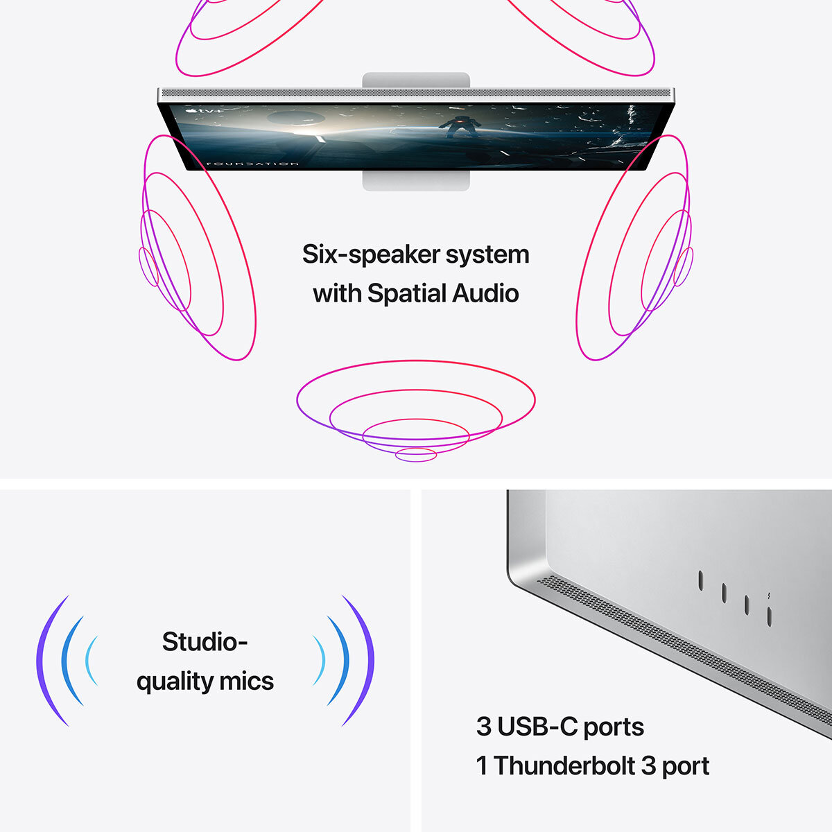 Buy Apple Studio Display, 27 Inch Retina 5K Monitor, Nano-texture Glass, Tilt Adjustable, MMYW3B/A at costco.co.uk