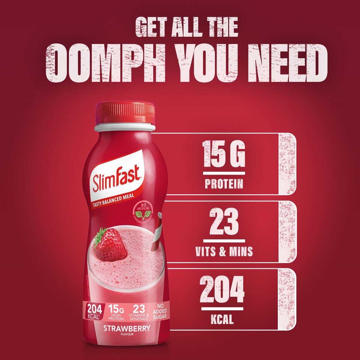 Slimfast Strawberry Shakes, 6 x 325ml