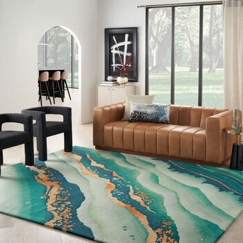 Prismatic Emerald Rug in 3 Sizes Prismatic Emerald Rug in 3 Sizes