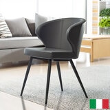 Peressini Doris Grey Faux Leather Dining Chair