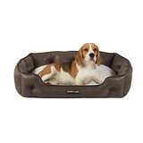 Kirkland Signature Tufted Cuddler Pet Bed 30" x 22" (76cm x 56cm) in Faux Leather