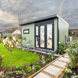 Installed Green Retreats Basebox Garden Room 4.2m x 3m