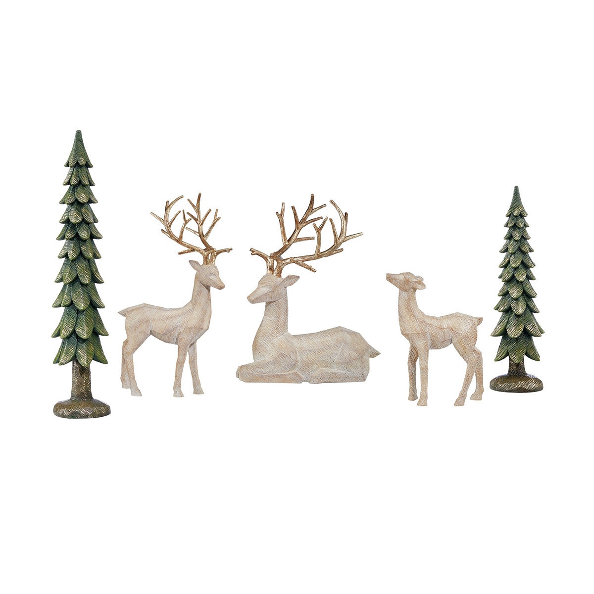 Buy 3pc Deer Family with 2 Trees Item image at costco.co.uk