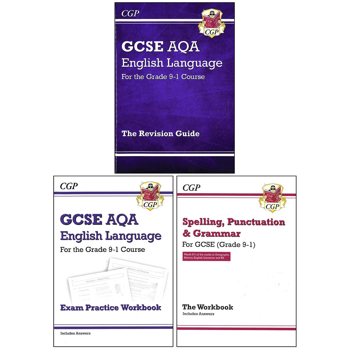 CGP GCSE x3 Books in 5 Options