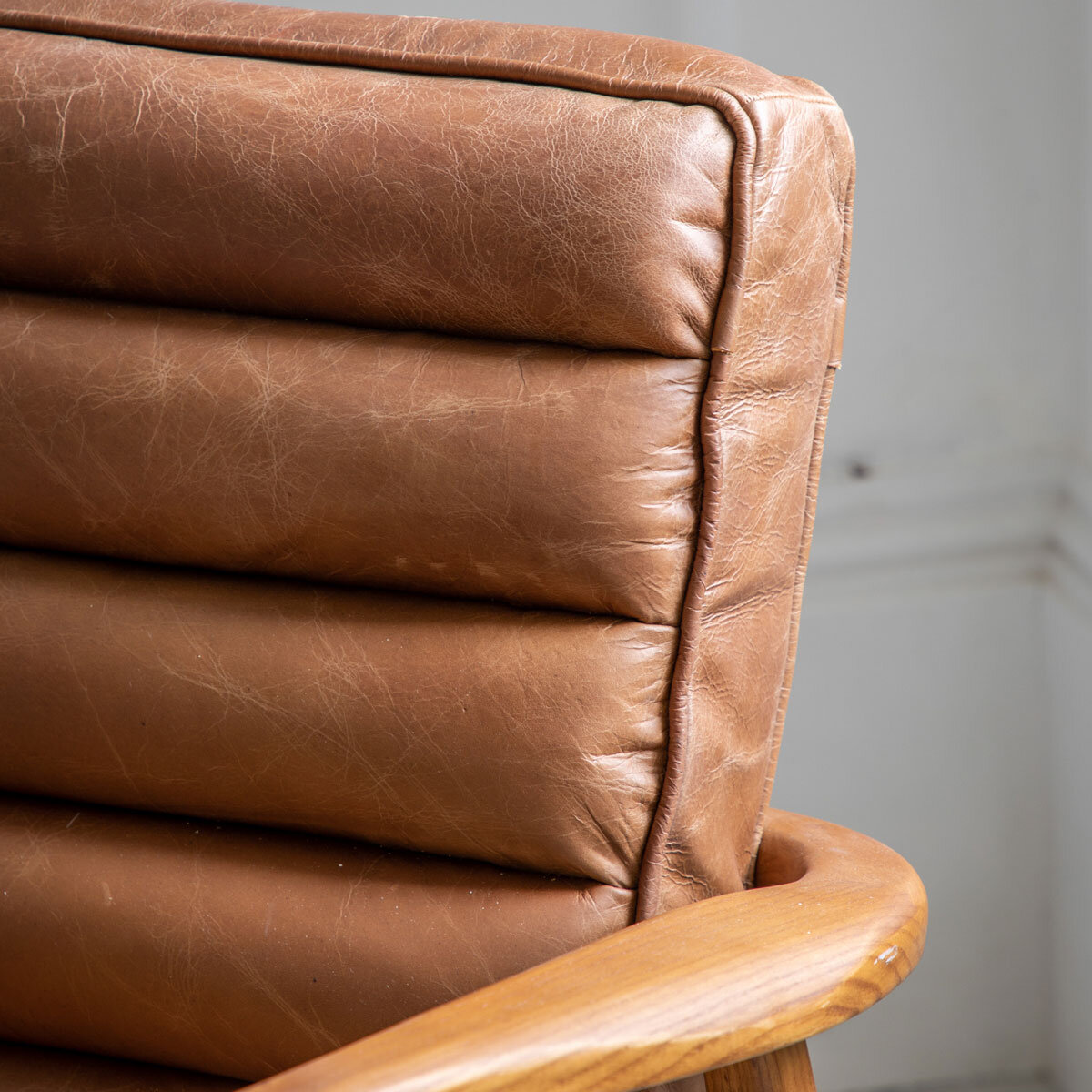 Gallery Newhaven Brown Leather Armchair