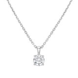 1.00ct Round Brilliant Cut Diamond Solitaire Pendant, 18ct White Gold