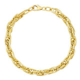 14ct Yellow Gold Mult-Link Twist Bracelet