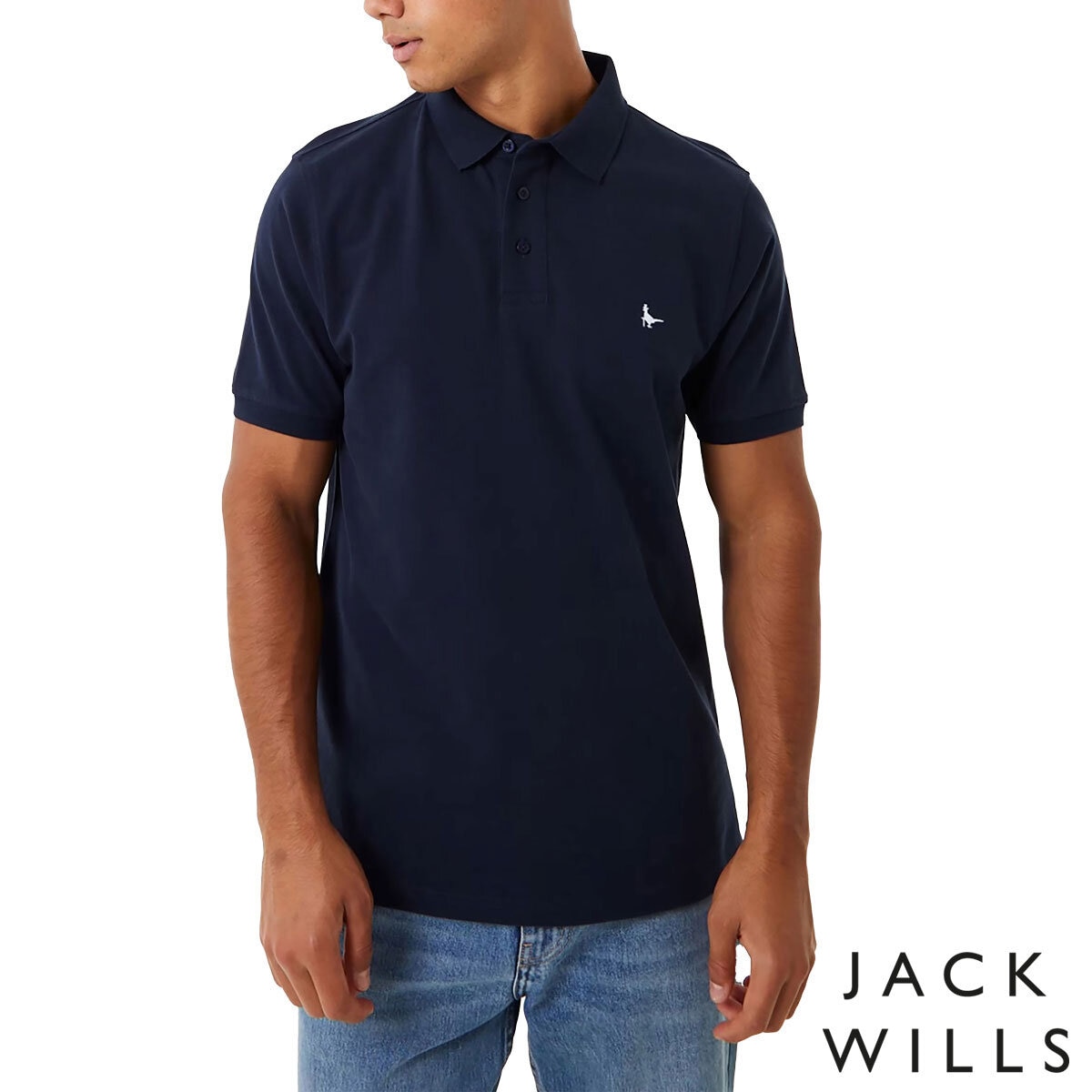 Jack Wills Men's Polo Shirt in Navy