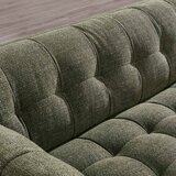 Isla Green Fabric Large 2 Seater Sofa