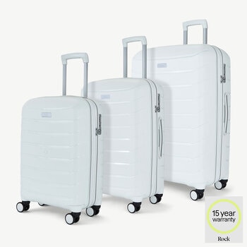 Rock Prime 3 Piece Hardside Luggage Set in 4 Colours