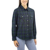 Jachs Ladies Girlfriend Shirt With Snap Buttons in Green