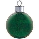 15.7 Inches (1.3ft) Glass Oversized Ornament with 60 LED Lights in Green