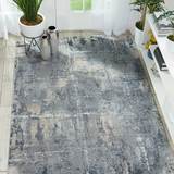 Rustic Textures Faded Blue Rug, 160 x 221 cm