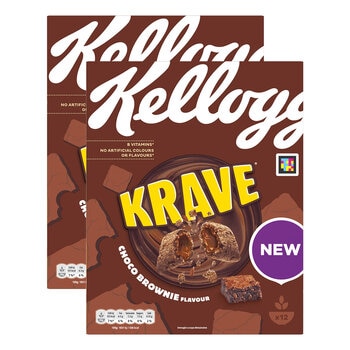 Kellogg's Krave Choco Brownie, 2 x 375g