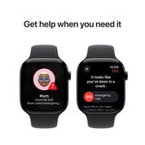 Buy Apple Watch Series 10 + Cellular, 46mm Black Aluminium Case with Black Sport Band S/M, MWY33QA/A at costco.co.uk