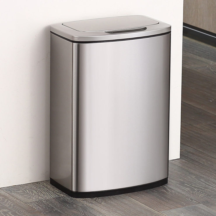 EKO 47 Litre Stainless Steel Motion Sensor Waste Bin with Polypropylene