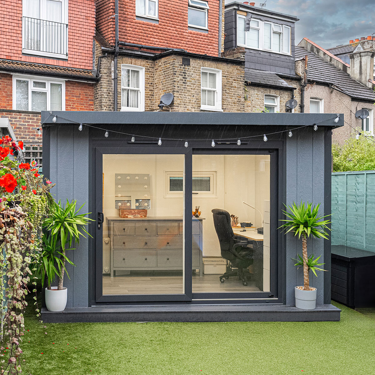 Installed Green Retreats Basebox Garden Room 3.6m x 2.4m