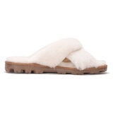 Kirkland Signature Ladies Shearling Slider Slipper in Tan