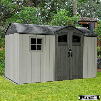 Lifetime 12ft x 7ft (3.5 x 2.1m) Side Entry Storage Shed - Model 60430U