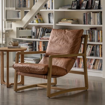 Gallery Burela Vintage Brown Leather Lounge Chair