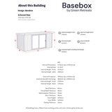 Installed Green Retreats Basebox Garden Room 4.9m x 2.4m