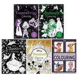Disney Colouring in 5 Options: Classics, 100, Disneyland Parks, Animals or Empowering