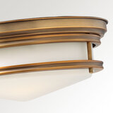 Hadley 3 Light Flush - Brushed Bronze