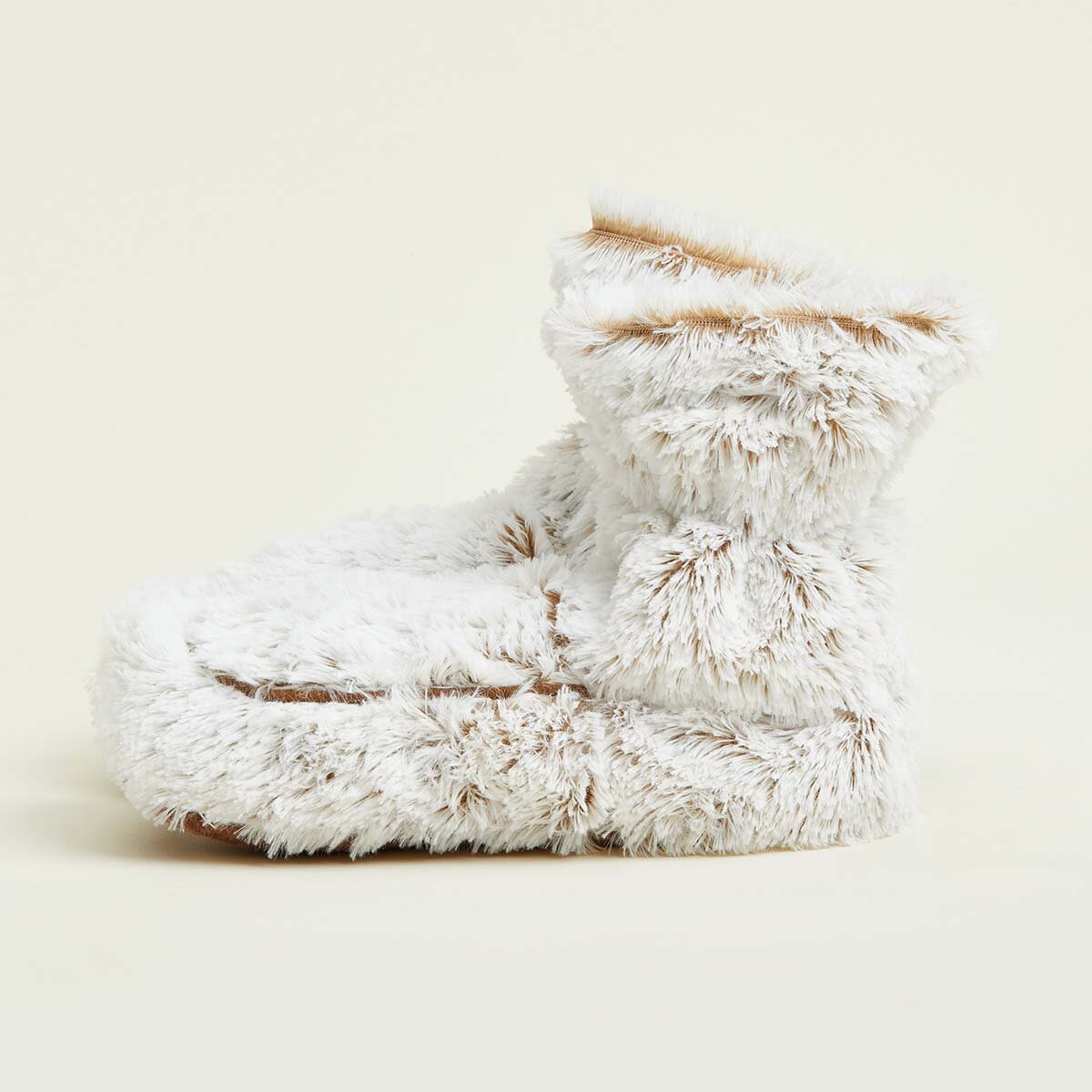 Warmies Fully Heatable Wellness Slipper Boot in Beige