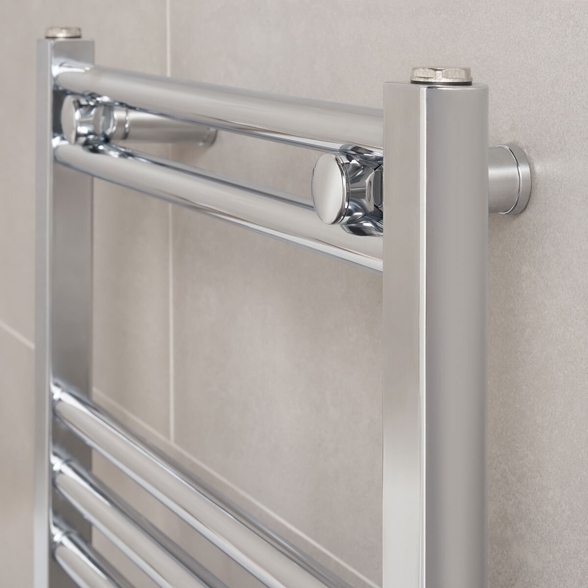 Pitacs Heating Chrome Heated Towel Rail -1175mm H x 500mm W x30mm D at costco.co.uk