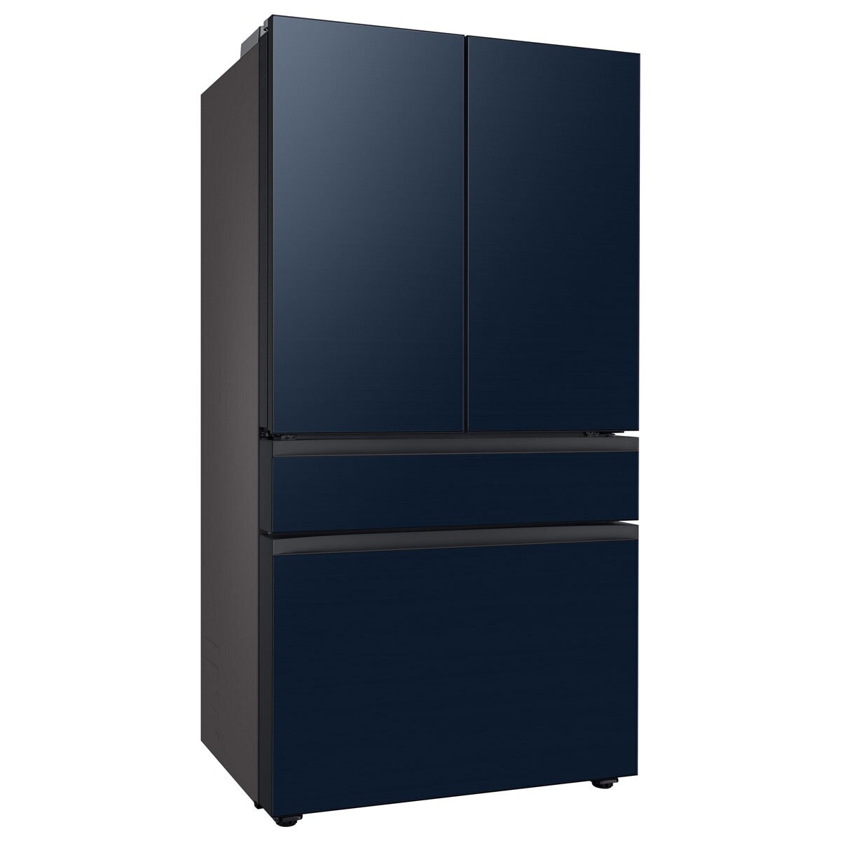 dark blue fridge freezer