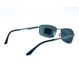 Ray-Ban Gunmetal Sunglasses with Green Lenses, RB3498 004/71